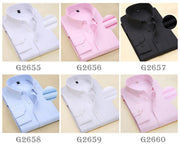 長袖シャツ ワイシャツ Yシャツ ストライプシャツ メンズ 男性用 紳士用 通勤 サラリーマン トップス  定番 ベーシック 無地 ストライプ柄 上品 きれいめ