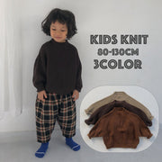 ニット セーター 子供 キッズ ベビー 男の子 女の子 トップス 長袖 ハイネック リブ 暖かい あったか 無地 単色 シンプル 着回し 合わせやすい 子供服 男児 女児