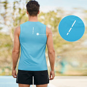 スポーツウェア トップス タンクトップ メンズ 男性用 ランニングシャツ ラウンドネック 反射材付き ストレッチ 通気性 プルオーバー 大きいサイズあり シンプル 運動 マラソン ジョギング トレーニング フィットネス S M L XL 2XL