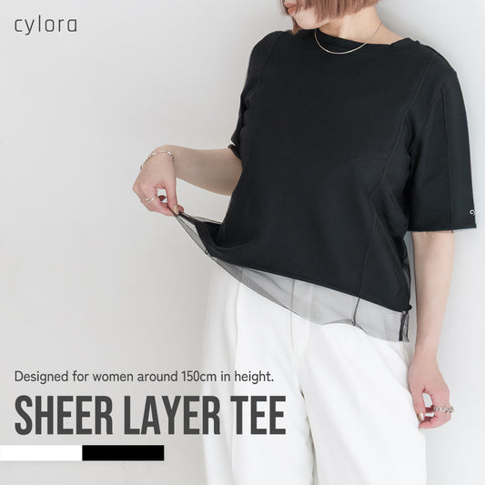 低身長さん向け 【チュールデザインTシャツ】 低身長 小柄 小柄女性 小さいサイズ 商品画像