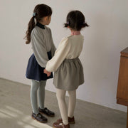 ニット トップス セーター ２色展開 パフスリーブ シンプル 韓国子供服 海外子供服 女の子 おしゃれ 上品 jam