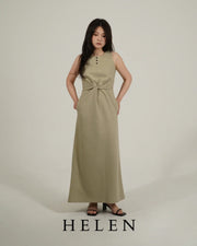 HELEN×POIMERI waist twist one piece ウエストツイストワンピース