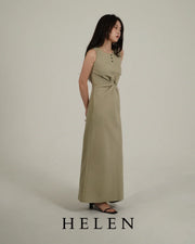 HELEN×POIMERI waist twist one piece ウエストツイストワンピース