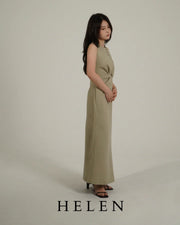 HELEN×POIMERI waist twist one piece ウエストツイストワンピース