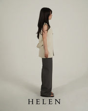 HELEN×POIMERI waist cut gilet ジレ ジャケット