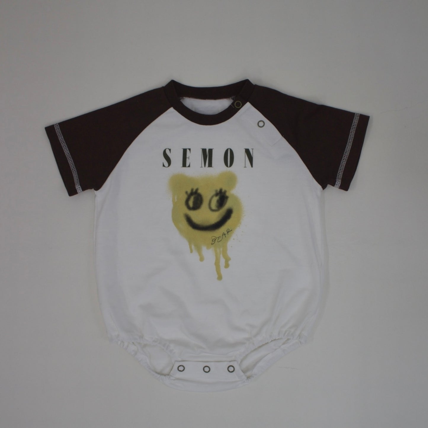 にこちゃんラグランロンパース 商品画像