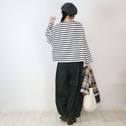 ロングパンツ デニムパンツ ワイドパンツ バギージーンズ レディース 女性 ボトムス デニム ジーンズ ジーパン 長ズボン バルーンシルエット ウエストゴム ポケット ダボダボ ゆったり 大きいサイズあり 楽ちん 無地 単色 シンプル カジュアル お洒落 お出かけ 普段使い 定番 ベーシック デイリー 婦人服