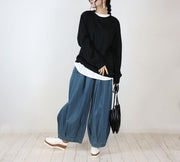 ロングパンツ デニムパンツ ワイドパンツ バギージーンズ レディース 女性 ボトムス デニム ジーンズ ジーパン 長ズボン バルーンシルエット ウエストゴム ポケット ダボダボ ゆったり 大きいサイズあり 楽ちん 無地 単色 シンプル カジュアル お洒落 お出かけ 普段使い 定番 ベーシック デイリー 婦人服