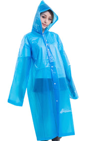 ロングレインコート フード付き カッパ 雨合羽 雨がっぱ レインウェア レインウエア 雨具 男女兼用 ユニセックス 半透明 セミクリア シンプル 無地 単色 ソリッドカラー レディース メンズ 女性用 男性用