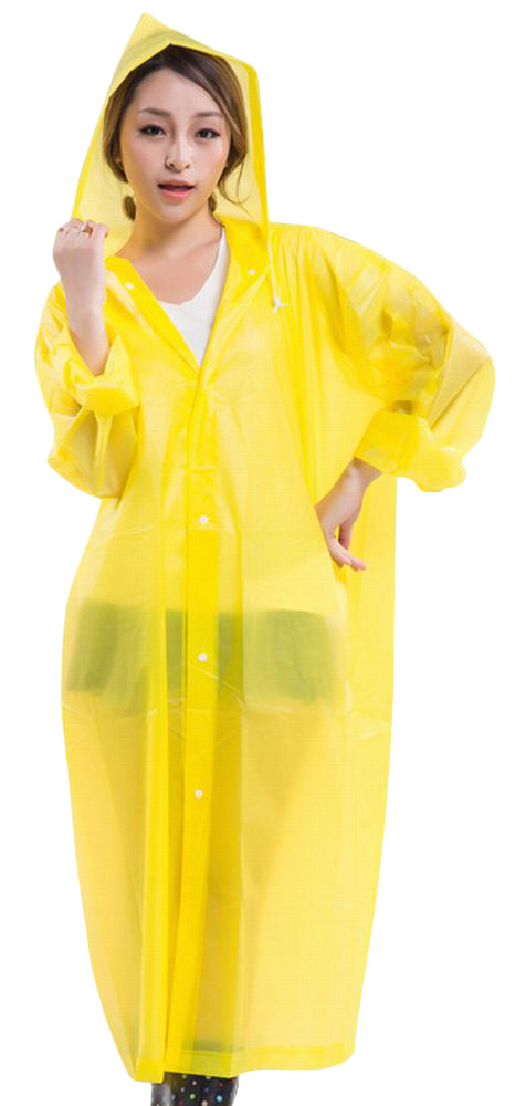 ロングレインコート フード付き カッパ 雨合羽 雨がっぱ レインウェア レインウエア 雨具 男女兼用 ユニセックス 半透明 セミクリア シンプル 無地 単色 ソリッドカラー レディース メンズ 女性用 男性用