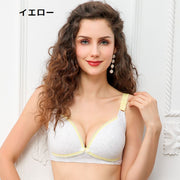 授乳ブラジャー 単品 ノンワイヤー 前開き 前あき マタニティブラジャー ママ 産前産後 妊娠中 レディース インナー 女性下着 スナップボタン ホック式 3ホック 3段階調節 女性用 ストライプ 無地 蝶 バタフライ