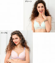 授乳ブラジャー 単品 ノンワイヤー 前開き 前あき マタニティブラジャー ママ 産前産後 妊娠中 レディース インナー 女性下着 スナップボタン ホック式 3ホック 3段階調節 女性用 ストライプ 無地 蝶 バタフライ