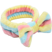 ヘアバンド タオル地 タオルキャップ 洗面用 レディース バス用品 洗顔 リボン 水玉 おしゃれ かわいい タオル地 お風呂グッズ 日用品雑貨