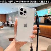 iPhoneケース カバー スマホケース 耐衝撃 背面保護 カメラ保護 薄型 スリム 縦横 タテヨコ ストラップホール付き 防塵 クリア 透明