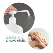 スプレーボトル 容器 ポンプ式 ノズル式 ロングノズル アルコール対応 500ml ディスペンサー 詰め替えボトル プッシュ オフィス 店舗 飲食店 旅行 出張 事務所 玄関 入口 テーブル 家庭