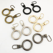 ジッパータブ 単品 ジッパーヘッド プルタブ ファスナー 引き手 部品 パーツ ジッパー 交換用 替え 金具 チャック 交換部品 丸 サークル 修理 手芸パーツ 和洋裁材料 ハンドメイド スライダー ジャンパー パーカー カバン ポーチ 小物 財布 シンプル かっこいい スタイリッシュ 黒 銀色 金色 ブロンズ
