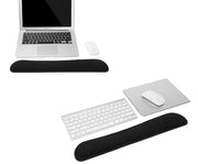 マウスパッド リストレスト 2点セット キーボード パソコン ゲーム PC 周辺機器 クッション 滑り止め ソフト ふんわり 手首置き 手首サポート 負担軽減 無地 単色 バリエーション豊富 事務作業 仕事 オフィス