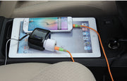 シガーソケット 車用 ソケット分配器 ２連 LED付き カーアクセサリ カーチャージャー増設 充電用