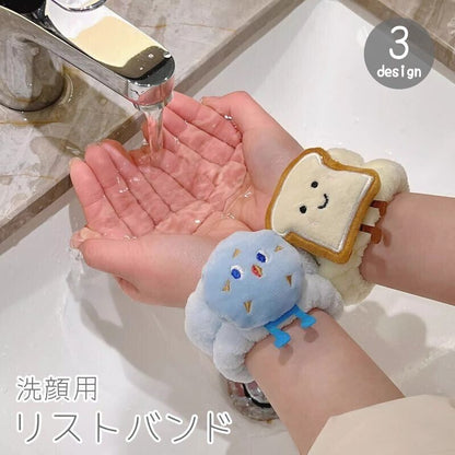 リストバンド 洗顔用 吸水 アームバンド 手首バンド ふわふわ 商品画像