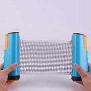 卓球ネット ピンポン テーブルテニス 卓球用品 家庭用 ロールタイプ 簡単 収納 設置 ポータブル 持ち運び 卓上 練習