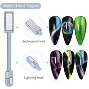 マグネットスティック 2way ネイル用マグネット ダブルヘッド セルフネイル 磁石 マグネット ネイルアート マグネットネイル ジェルネイル