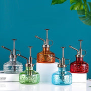 霧吹き スプレー プッシュ式 180ml アンティーク調 観葉植物 室内植物ガーデニング 花 フラワー 葉っぱ 水やり クリア レトロ おしゃれ 可愛い