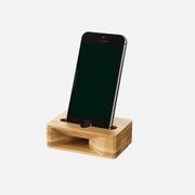 スマホスピーカー スマホスタンド 木製 竹製 電源不要 卓上 小型 携帯電話 スマートフォン 置くだけ ナチュラル
