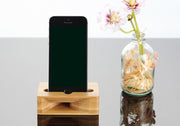 スマホスピーカー スマホスタンド 木製 竹製 電源不要 卓上 小型 携帯電話 スマートフォン 置くだけ ナチュラル