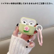 イヤホンケースカバー ストラップ付き AirPods Pro 第1世代 第2世代 第3世代 エアポッズ 保護ケース フラワー お花 シンプル 傷防止 保護 充電可能 おしゃれ かわいい 通勤 通学 お出かけ 持ち運び エアーポッズ イヤホン用アクセサリー