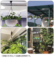 鉢植えハンガー プランターハンガー 伸縮式 フック カラビナ付き 吊り下げ 植物ホルダー ハンギング 調節可能 ガーデニング用品 吊るす 屋内 屋外 観葉植物 引っ掛け インテリア