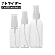 アトマイザー スプレーボトル 霧吹き 詰め替え容器 持ち運び 持ち歩き 携帯 コンパクト 化粧水 消毒水 アルコール 除菌 パフューム