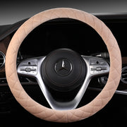 ハンドルカバー ステアリングカバー 自動車用 38cm O型 カー用品 キルティング 装飾 シンプル おしゃれ スタイリッシュ