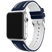 AppleWatch用交換バンド 腕時計用ベルト メンズ スポーティ シリコン スポーツ ブラック 黒 ライン レディース 男女兼用 防水 耐水 付け替え かっこいい おしゃれ