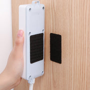 面ファスナー 5枚セット 粘着式 貼り付け マジック テープ 長方形 四角 多用途 DIY めくれ防止 ずれ防止 固定 敷き物 カバー 便利グッズ ブラック ホワイト