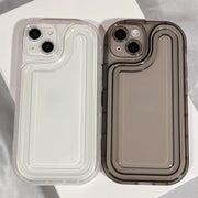 iPhone用ケース iPhone用カバー スマホケース スマホカバー 透明 クリア 単色 落下 保護 傷防止 耐衝撃 衝撃吸収 アイフォン用 Apple用 アップル用 おしゃれ