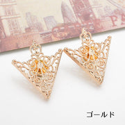 タックピン 2個セット ピンブローチ ピンバッチ 襟 レディース アクセサリー 透かし彫り ゴールドカラー ブロンズカラー レトロ調 シンプル かわいい 可愛い おしゃれ 女性用 婦人用 プレゼント ギフト 贈り物 ファッション小物 雑貨