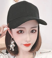 帽子付きウィッグ キャップウィッグ 帽子ウィッグ ショート ボブ かつら フルウィッグ レディース 女性 キャップ付き 帽子一体型 紫外線対策 イメチェン 着脱簡単 単色 黒 茶 かわいい キュート ガーリー カジュアル 変装 お出かけ