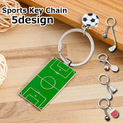 キーホルダー サッカーボール フィールド サッカー場 ゴルフ バドミントン テニス 卓球 バックチャーム ペンダント 男の子 女の子 男女兼用 服飾小物 バッグ用アクセサリー おしゃれ かっこいい かわいい スポーツ 部活 学校 運動