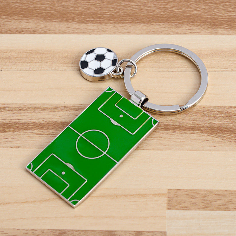 キーホルダー サッカーボール フィールド サッカー場 ゴルフ バドミントン 商品画像2