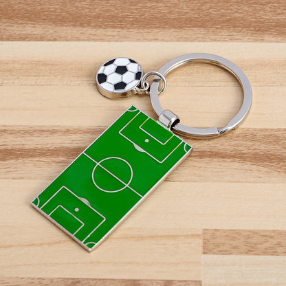 キーホルダー サッカーボール フィールド サッカー場 ゴルフ バドミントン 商品画像2