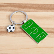 キーホルダー サッカーボール フィールド サッカー場 ゴルフ バドミントン テニス 卓球 バックチャーム ペンダント 男の子 女の子 男女兼用 服飾小物 バッグ用アクセサリー おしゃれ かっこいい かわいい スポーツ 部活 学校 運動