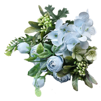 造花 アーティフィシャルフラワー ブーケ 花束 アートフラワー イミテーションフラワー A×ブルー バリエーション画像