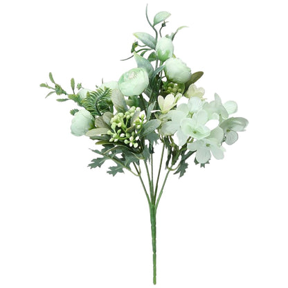 造花 アーティフィシャルフラワー ブーケ 花束 アートフラワー イミテーションフラワー A×ホワイト バリエーション画像