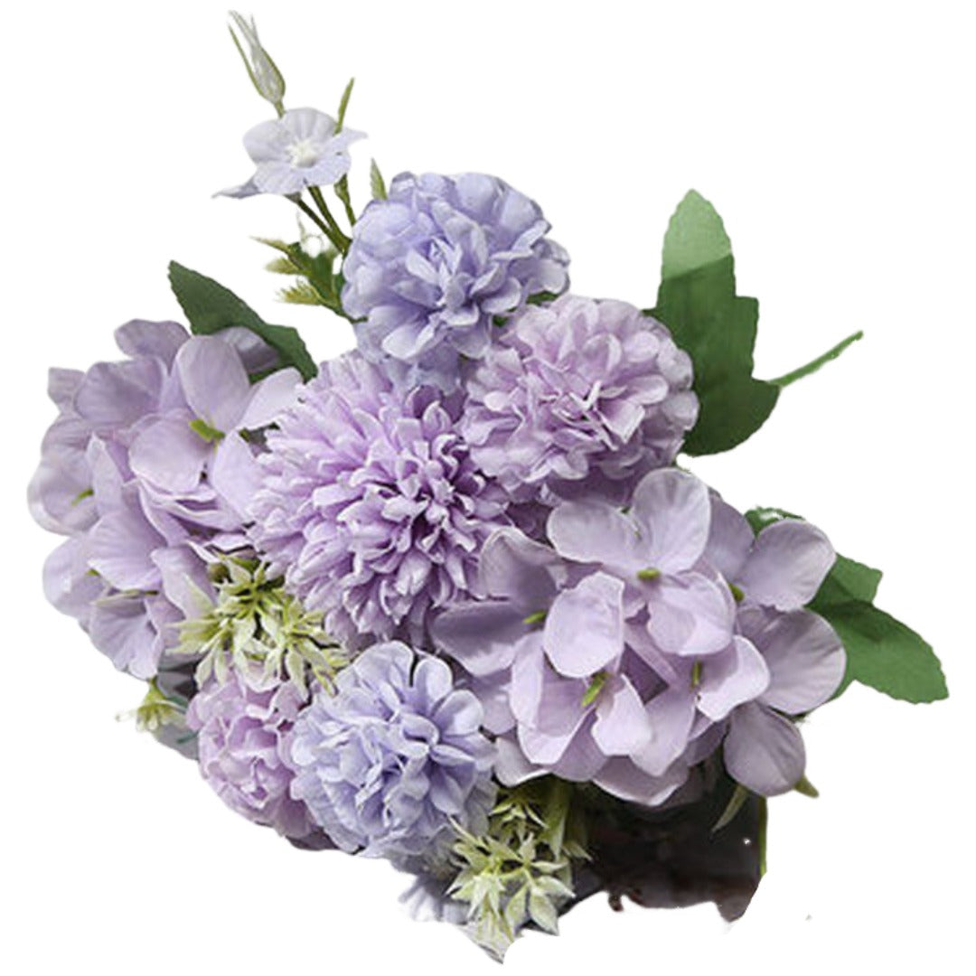 造花 アーティフィシャルフラワー ブーケ 花束 アートフラワー イミテーションフラワー B×パープル バリエーション画像
