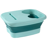 フットバス 足湯バケツ 折りたたみ式 蓋付き リラクゼーション用品 フットスパ 足温器 足湯 立ち仕事 デスクワーク 足裏 あたため コンパクト リラックス スパ気分