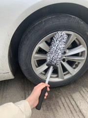 タイヤブラシ ホイールブラシ 車輪ブラシ 洗車 クリーニングブラシ 洗浄 カー用品 自動車 車 バイク メンテナンス用品 柄付き 汚れ落とし タイヤ掃除