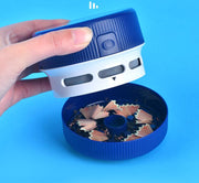 卓上クリーナー 卓上掃除機 電池式 電動 コードレス ハンディ 丸型 ミニ 小型 コンパクト ブラシ付き デスク 消しカス ほこり オフィス 掃除用品
