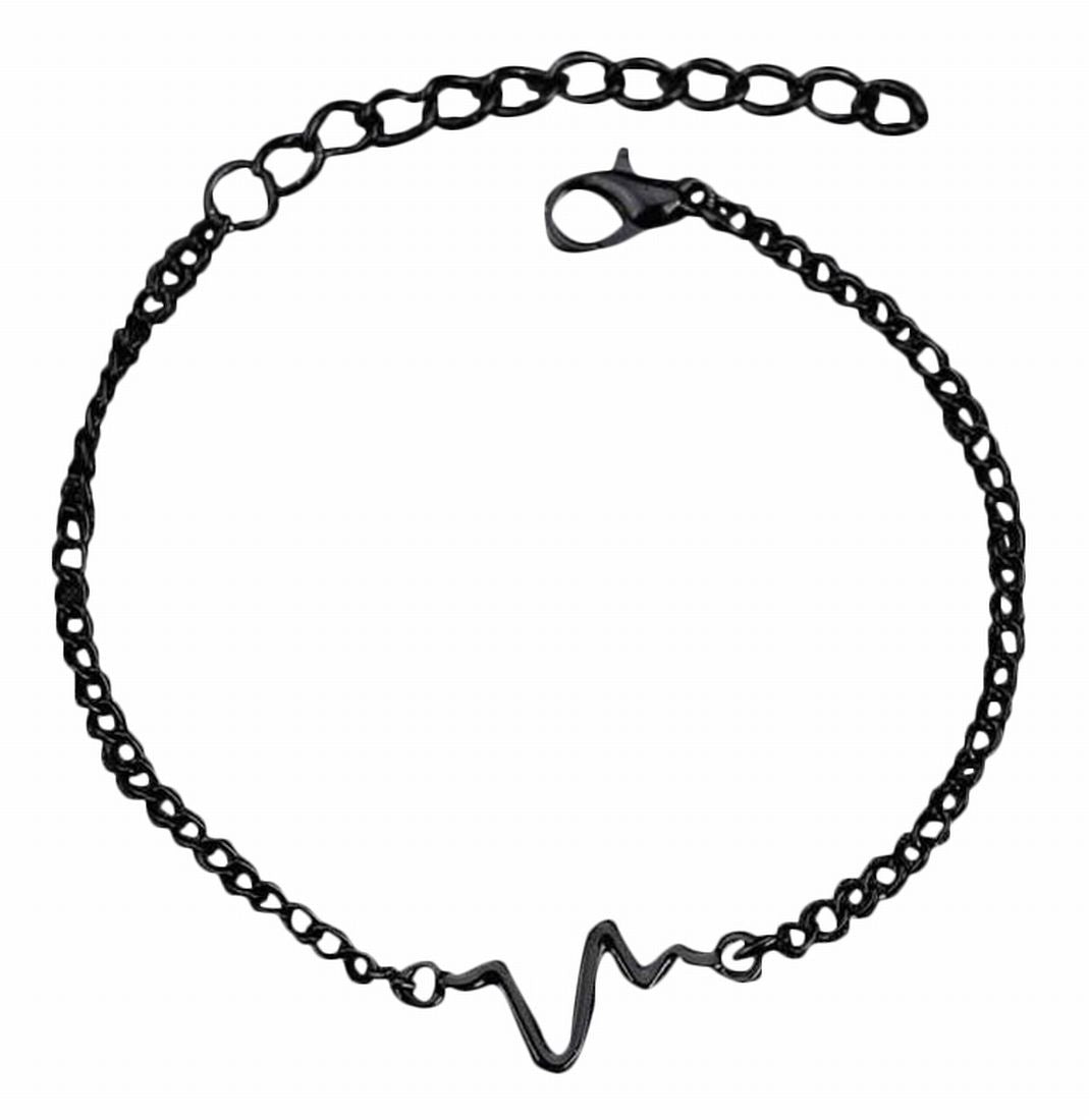 ブレスレット ユニセックス アクセサリー ファッション小物 お洒落 シンプル かわいい 可愛い お出かけ ブラック ゴールドカラー シルバーカラー