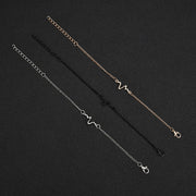 ブレスレット ユニセックス アクセサリー ファッション小物 お洒落 シンプル かわいい 可愛い お出かけ ブラック ゴールドカラー シルバーカラー