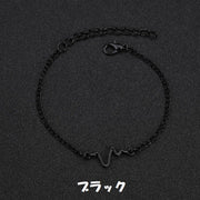 ブレスレット ユニセックス アクセサリー ファッション小物 お洒落 シンプル かわいい 可愛い お出かけ ブラック ゴールドカラー シルバーカラー